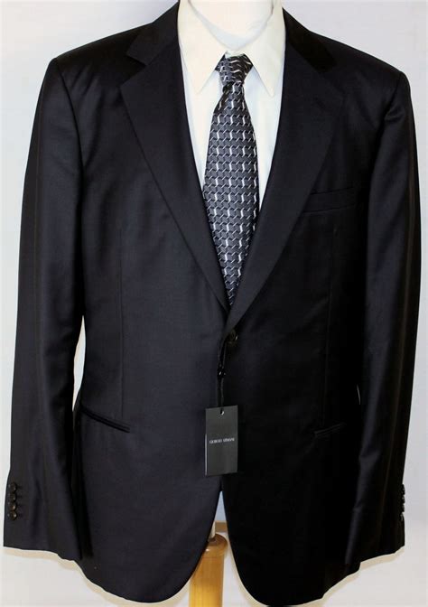 armani black label suit.